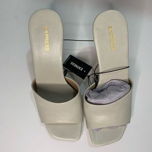NWT Express Vegan Leather Mules size 8